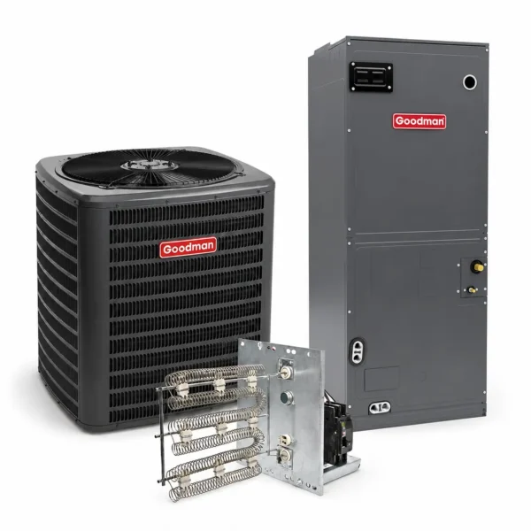 Goodman 2 Ton 15.2 SEER2 Electric System – Air Conditioning System + HeatKit - Image 2