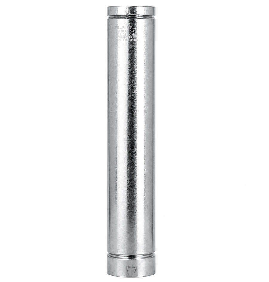 DuraVent - 4BV36 4 x 36 B-Vent Pipe 4” x 12” Flue Pipe - Image 1