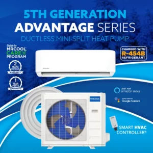 MRCOOL Advantage 5th Gen Mini Split System with R-454B Refrigerant and Smart Controller | Xpress Supply