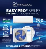 MRCOOL Easy Pro Series 5th Gen DIY Mini Split System with Condenser, Indoor Unit and Remote | Xpress Supply