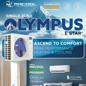 MRCOOL Olympus Single Zone Mini Split Heat Pump Heating & Cooling | Xpress Supply